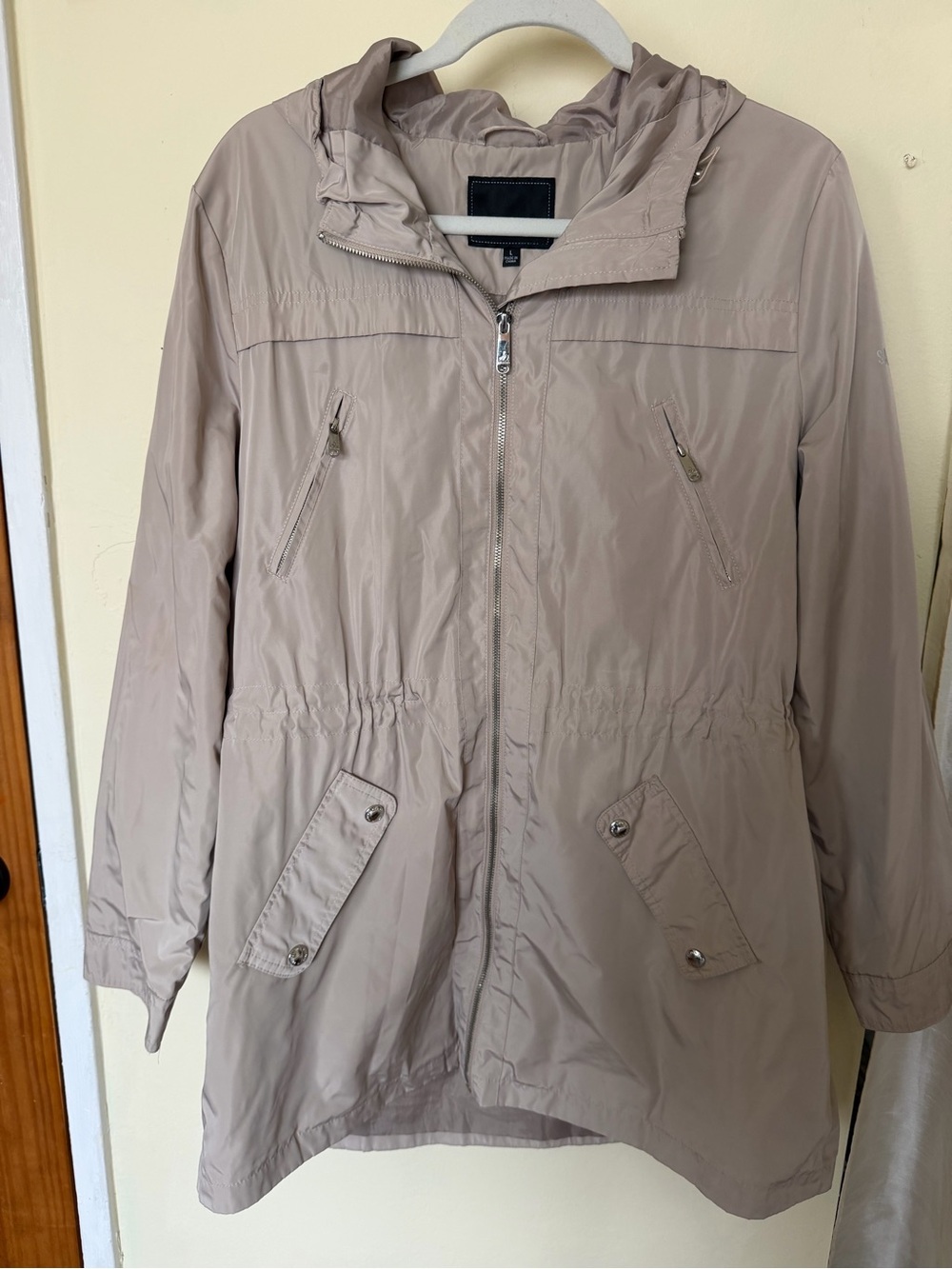 Sam Edelman Women’s Hooded Anorak Utility Rain Jacket
